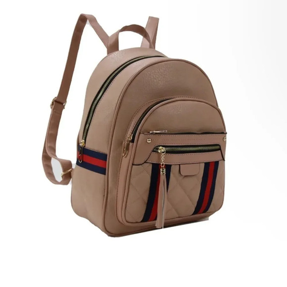 Backpack Purses in Blush Pink, Gray Blue, or Black Red, New with Tag - Picture 2 of 15